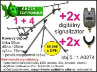 Kovový tripod + 2signalizátor + 2x rohatink