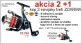 Kvalitné navijaky, pr.brzda, 2+1 NAVIJAK ZDARMA